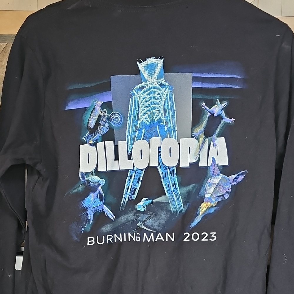 Burning Man Dillotopia Black Long Sleeve Shirt